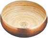 Artesà Copper Bamboo Bowl, 26cm, for Serving Salad, Fruit or Bread, Gold