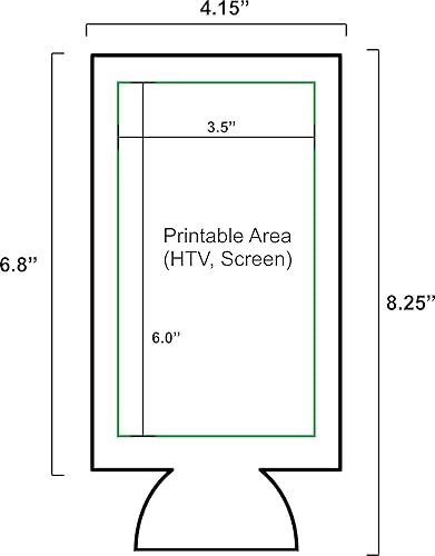 Miniatura 3 de Neopreno en blanco de 24 oz. Can Coolie (paquete de 2, azul rey)