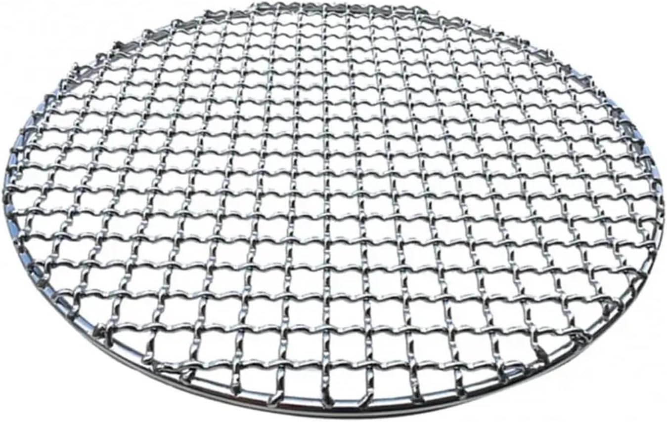 Stainless Steel Round Cooling Rack for Baking & BBQ – 38cm Non-Stick Roast Mesh Net for Grilling & Baking, Perfect for Cookies, Cakes & Barbecue