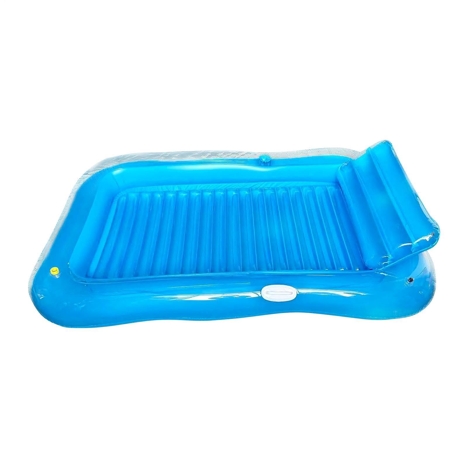 Pool Lounger Float - Blow up Floating Rafts with Cup Holder - Swimming Pool Floats Adults Raft Toys | for Outdoor Backyard Yard Patio Beach Lake Water Tanning Sunbathing