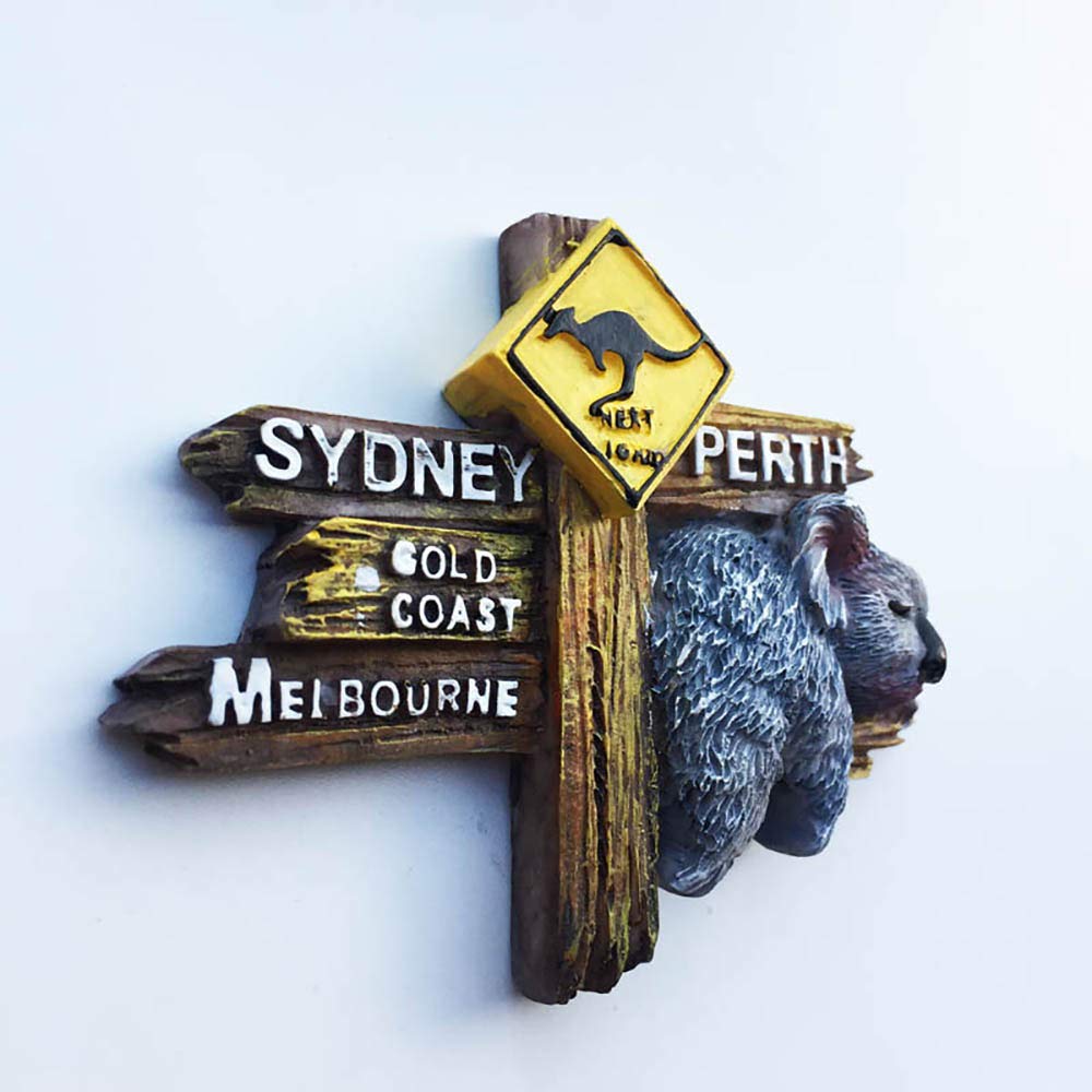 Magnete Frigorifero Canguro Australia - Souvenir 3D, Resina, 11x5 Cm - Foto 9