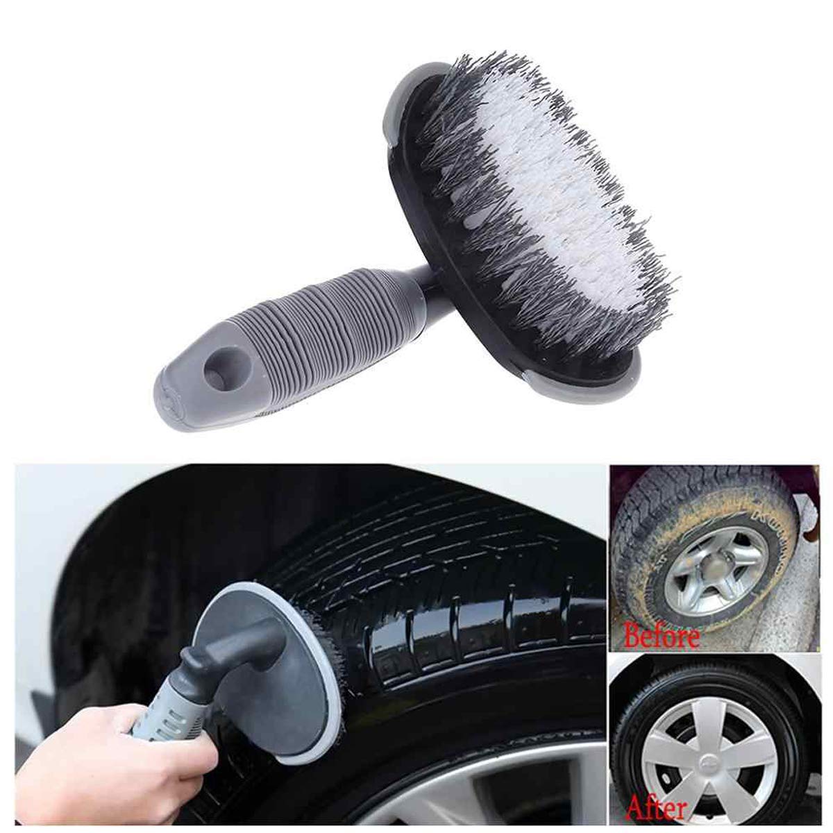 Pivalo PVCTCB1 T-Type Car Tire Cleaning Brush Scrubber with Antislip Handle Multi-Functional SUV Tyre Wheel Rim Hub Washing Cleaner - Image 6 thumbnail