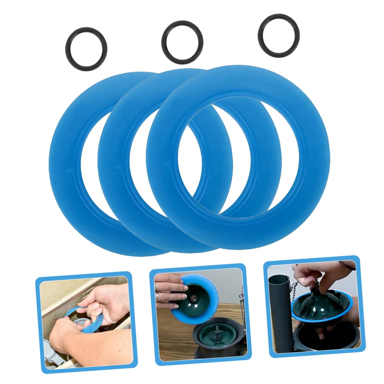 DOITOOL 5 Sätze Dichtung Des Spülventils Toilettenfüllventil Stecker Wc-ventil-kit Siegelring Dichtungsringe Dichtungssatz Für Spülventil Toilettentank-ersatzset Kieselgel Stück * 5