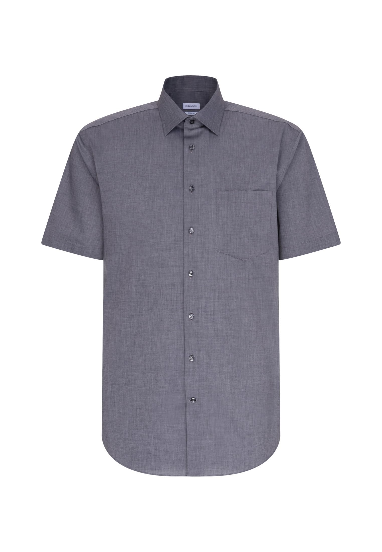 Seidensticker Herren Mens Regular Shortsleeve Businesshemd, Grau(003001), 40 EU