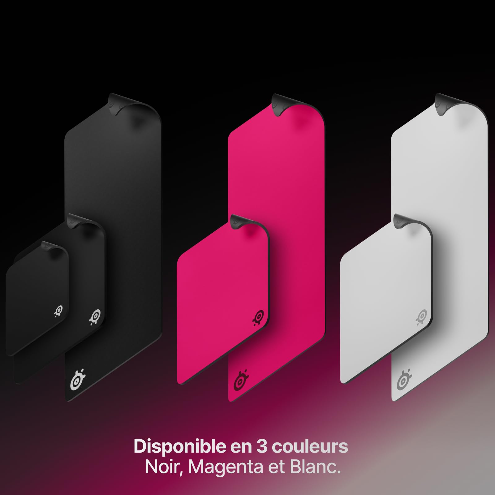 SteelSeries QCK Heavy- Tapis de Souris Gaming - Base antidérapante épaisse, Suivi précis optimisé FPS/MOBA/RTS/MMO - Disponible en 450×400×6 mm, Blanc