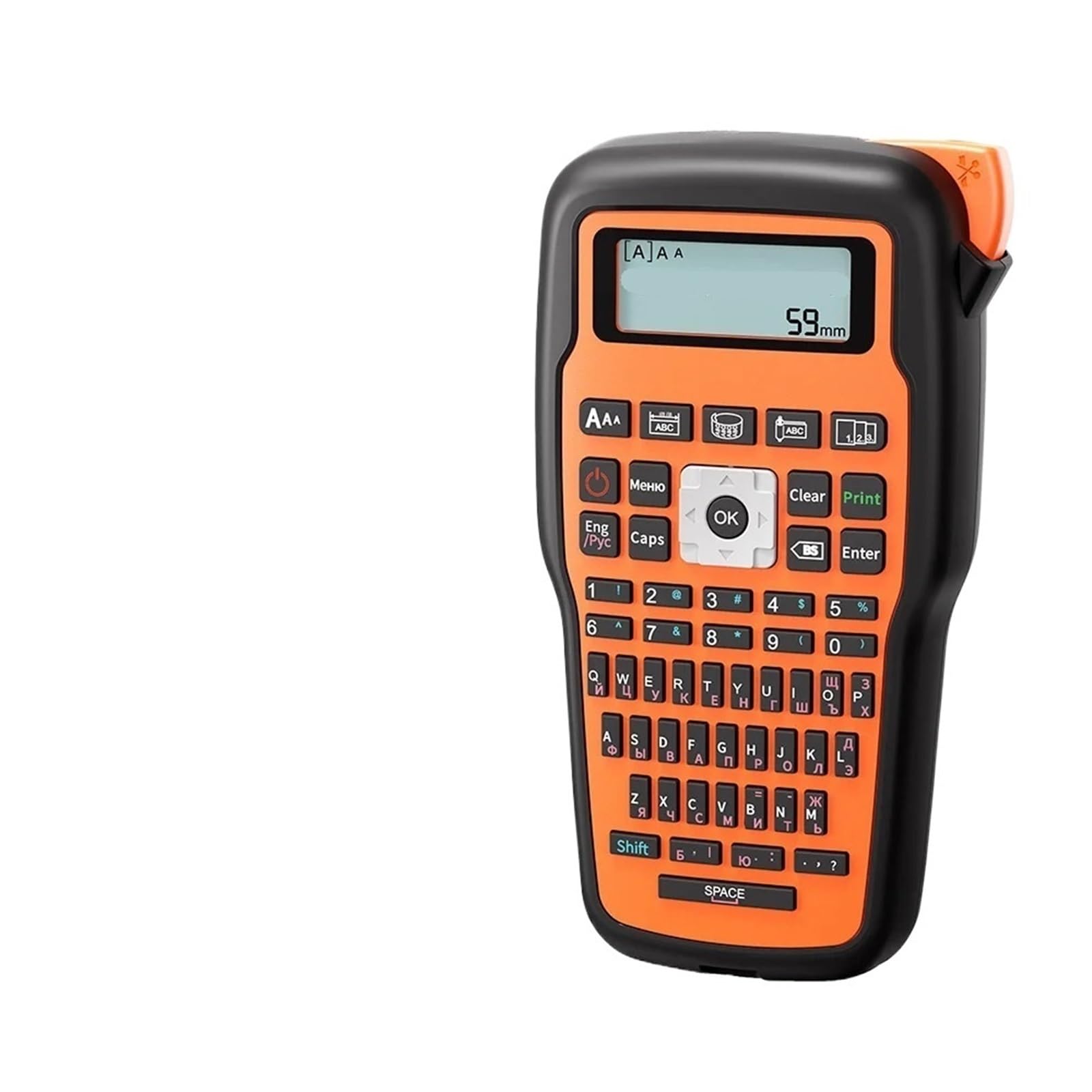 Drukarka Etykiet, Przenośna Drukarka E1000 Pro, Ręczna Etykieciarka Do Etykietowania Przemysłowego, Kompatybilna(Orange)