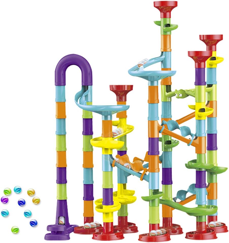 Toys Gifts for 3-12 Year Old Boys Girls, Marble Run Sets for Kids Best Birthday Christmas Toys for 3 4 5 6 7 8 9 10 11 Year Old Boys Toddlers Marbles for Kids Top Present for 3-12 Year Olds