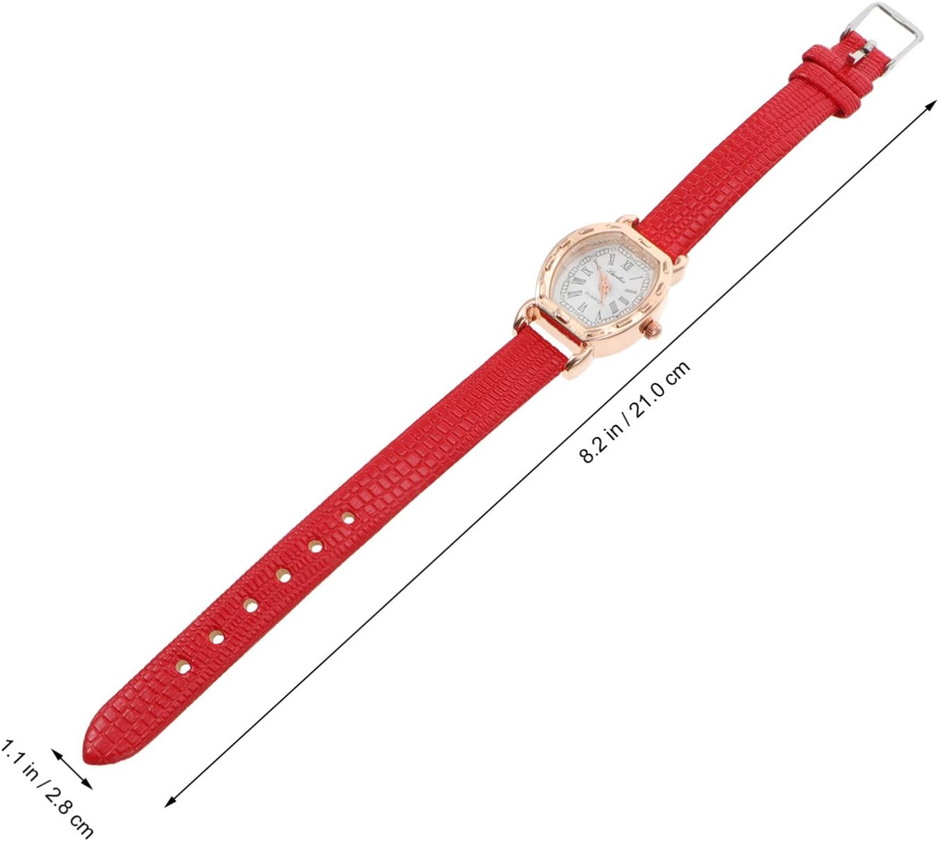 Hemobllo Lady Quartz Watch Vintage Woman Wrist Watch Valentine Day Girls Wrist Jewelry Wristwatches Wristband Bracelet for Women Female Valentine Watch - Image 3