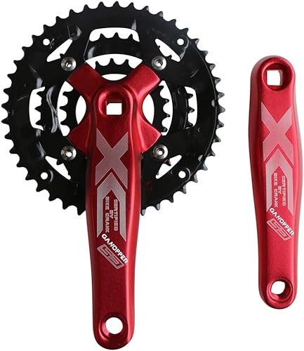 Miniatura 2 de GANOPPER 9S 9speed 22 32 44T 6693in longitud de manivela MTB bicicleta de montaña 104BCD 64BCD fácil de modificar juego de manivela individual