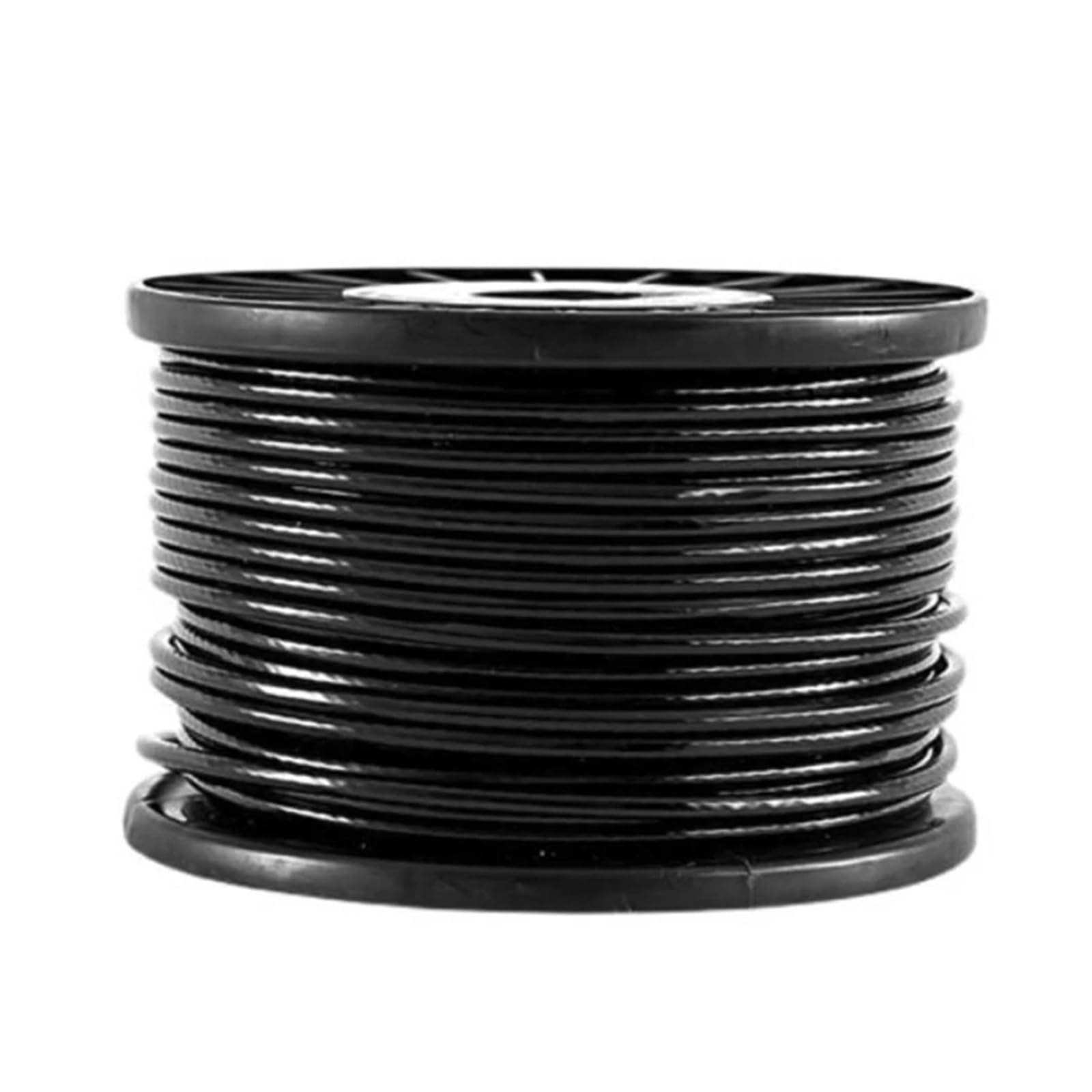 Wytrzymały na duże obciążenia Lina stalowa 304 powlekana czarnym PVC, giętka, miękka, o średnicy 1/1,2/1,5/2/3/4/5/6 mm po powlekaniu(4mm-20M)