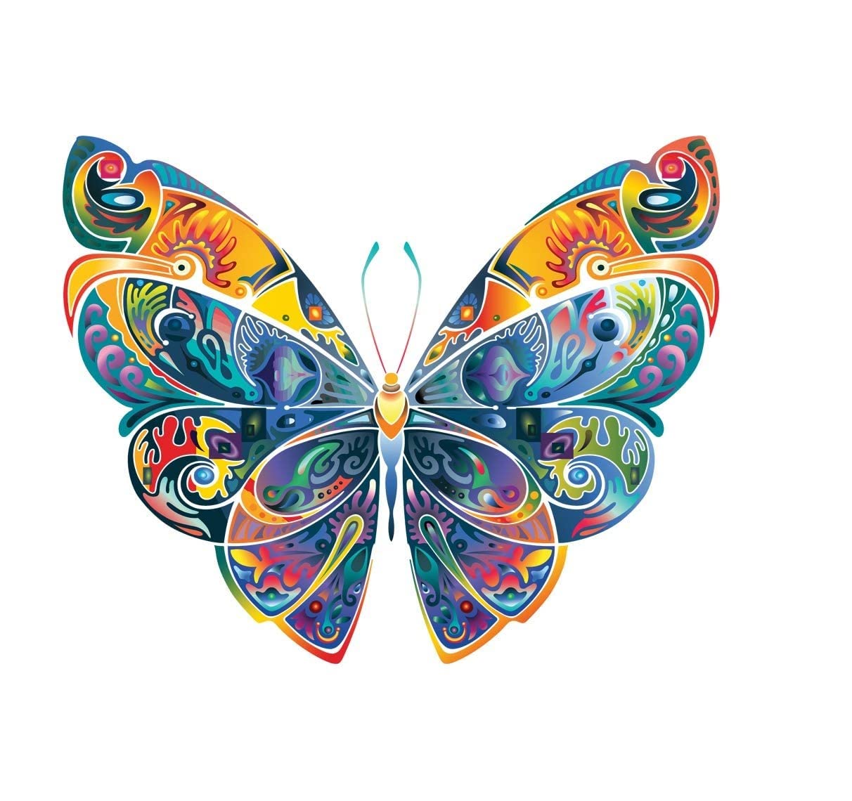 Akki Wold Colorful Butterfly Wall Sticker for Living Room/Bedroom/Office Size - 41 cm X 51 cm (B0BFM4XW1R) Amazon Price History, Amazon Price Tracker