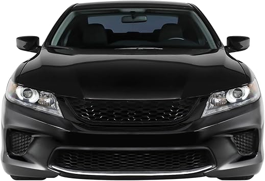 SlickMod Chrome حذف Blackout Vinyl Overlay لعام 2013-2015 Honda Accord Coupe Grim Gloss Black، 1. تقليم الشواء