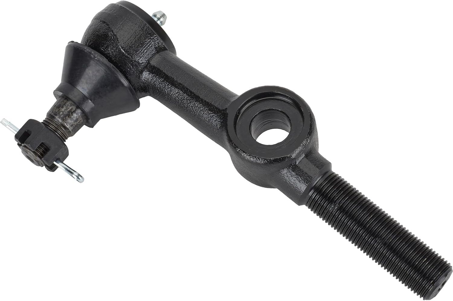 Speedway Motors Cross Steering Tie Rod End 11/16-18 Left Hand Thread, Plain Steel with Black Oxide Finish, For Cross Steering Drag Link Builds, Universal Fit