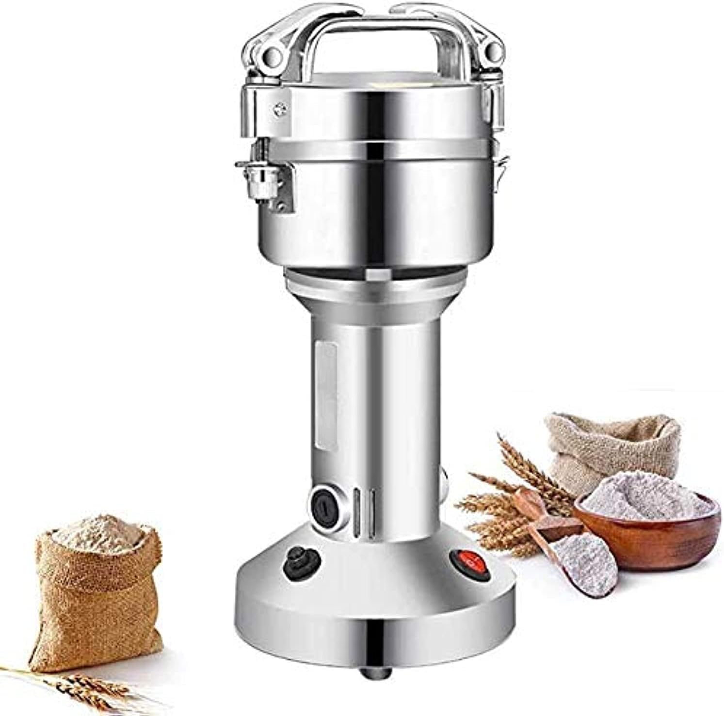 HORUS Portable Grain Grinder 150g Herb Grain Spice Cereal Mill Grinder Flour Powder Machine, Timing Grinding Machine High Speed Food Processor