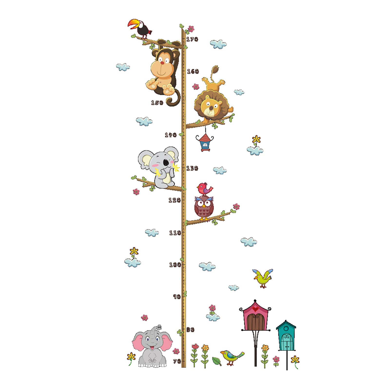 SKKWJEGE Kids Growth Height Chart Wall Door Sticker Ruler Nursery Decor 30x90 cm 1 Piece