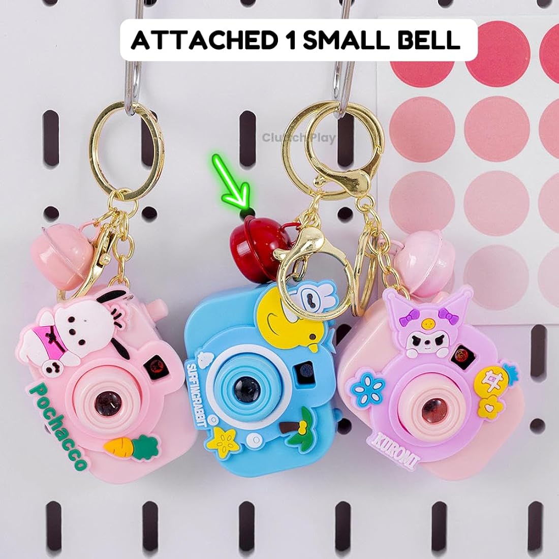 Cluttch Play Cartoon Projector Camera Keychain with Light Effects