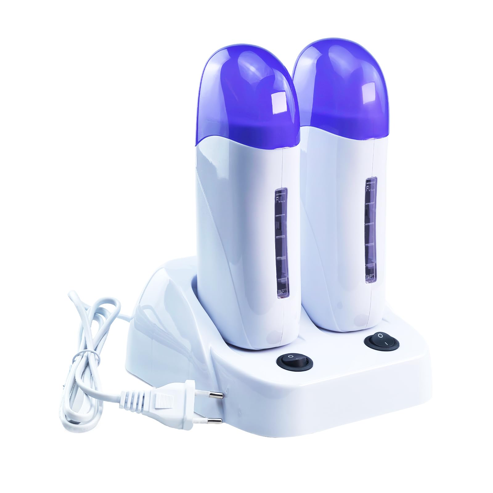 Mini Enthaarungswachs Heizung, Tragbare Roll-on Heizpatrone Wax Heater Wachswärmer zum Aufrollen mit Doppelkartuschen, Wachsen Körper Wachserhitzer Haarentfernung Maschine für Wunderschöne Haut