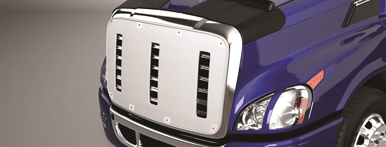 Belmor WF-3041-1 White Winterfront Truck Grille Covr for 2017-2019 Volvo VNR