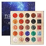 DE’LANCI Lidschatten-Make-up-Palette, 5 Glitter und 20 Matt & Shimmer Lidschatten, hochpigmentierte Make-up-Palette mit Make-up-Spiegel