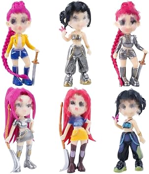 Kids Toys Hunter Figures- Cute Dolls Figures Movie Pop Singer Idol Collectible Toy Model Figure Set, Anime Merch Gifts for Fans Boys Girls for Party Supplies Display Desk Party Birthday Decoration