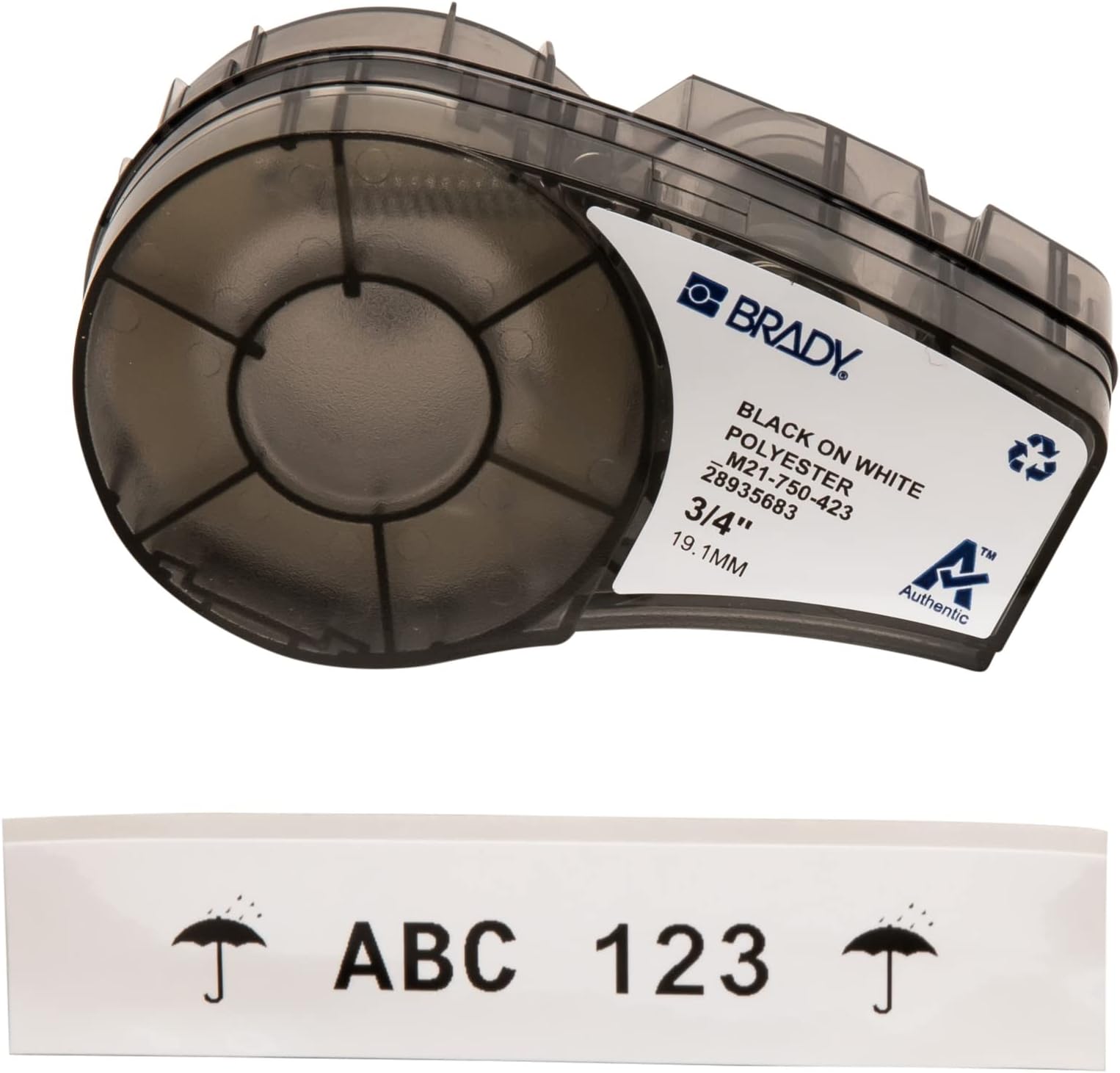 White Harsh Environment Polyester Label (B-423)