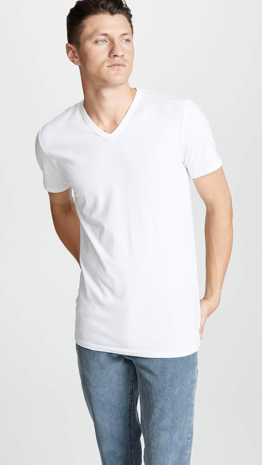 Calvin Klein Men's Cotton Stretch Multipack V Neck T-Shirts