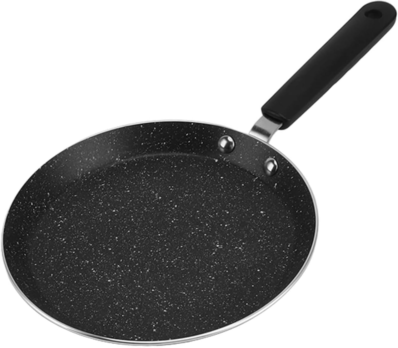 Jeanoko Pancake Maker Pan, Portable Aluminum Alloy Crepe Cooking Pan Round Shape for Fried Eggs Nonstick Granite Omelette Skillet(6in) - Image 8