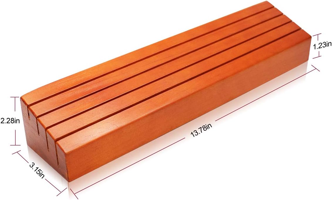 Exqline Wooden Playing Card Holder Tray Rack Organizer for Kids Seniors Adults - 13.8 inch* 3.1 Inch Extended Versions Long Enough for Bridge Canasta Strategy Card Playing - Image 4