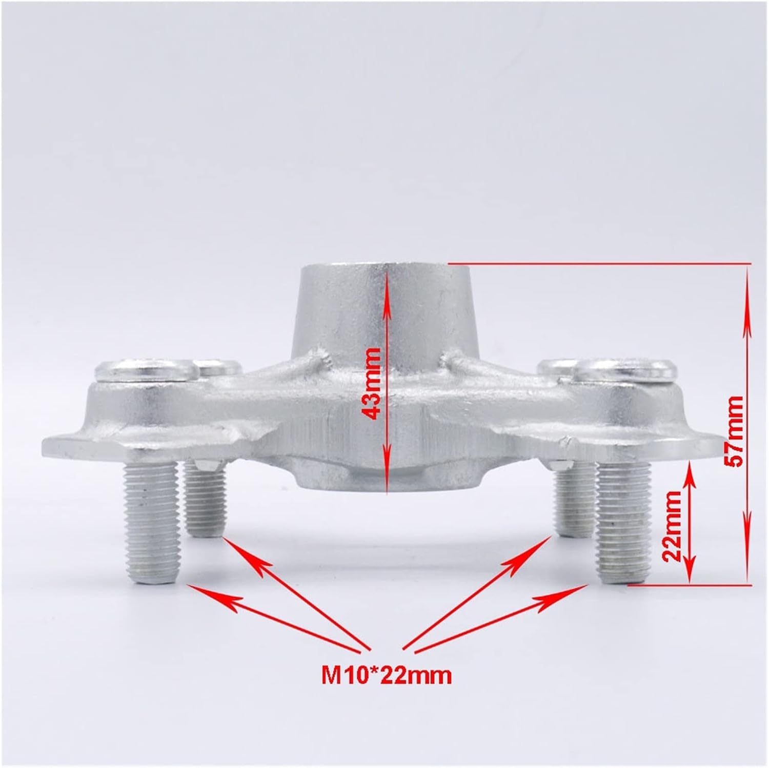 4*M10 115mm 24T Rear Axle Wheel Hub Compatible with Motoland 250s Raptor ATV YFM 350 450 660 700 Mikilon Rapide 250S 1PE-F53K0-00