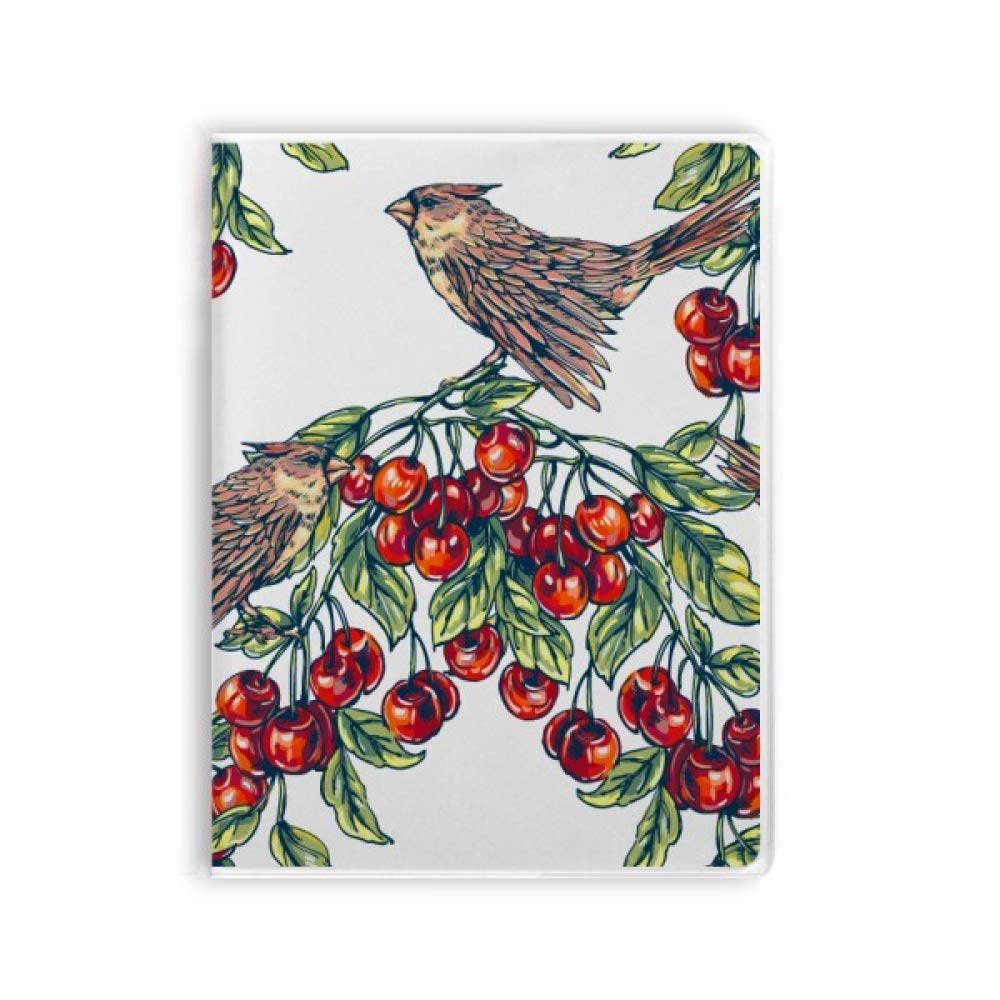Carnet de notes vert avec couverture souple pour écriture dessin oiseaux plantes - 4