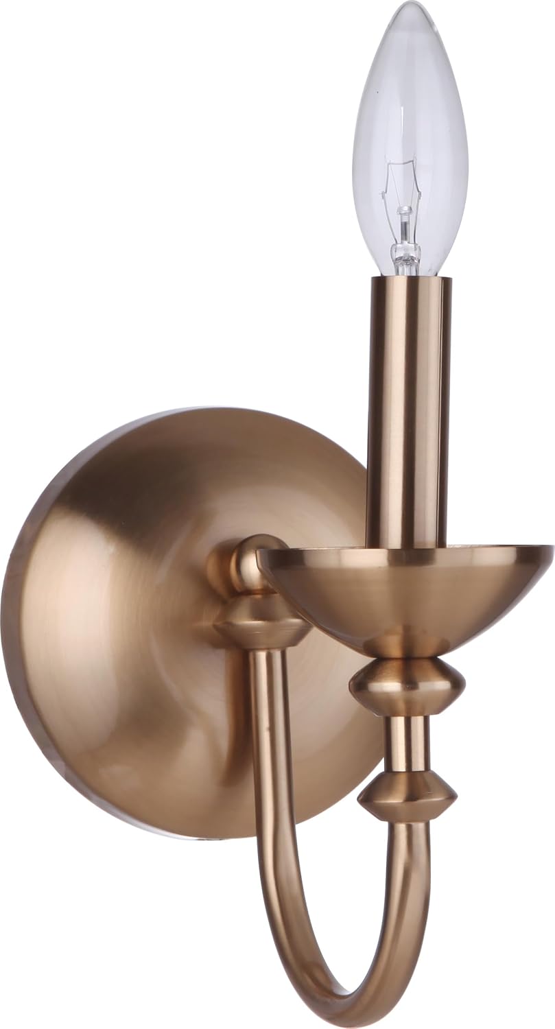 Craftmade Marlowe 1 Light Wall Sconce Satin Brass