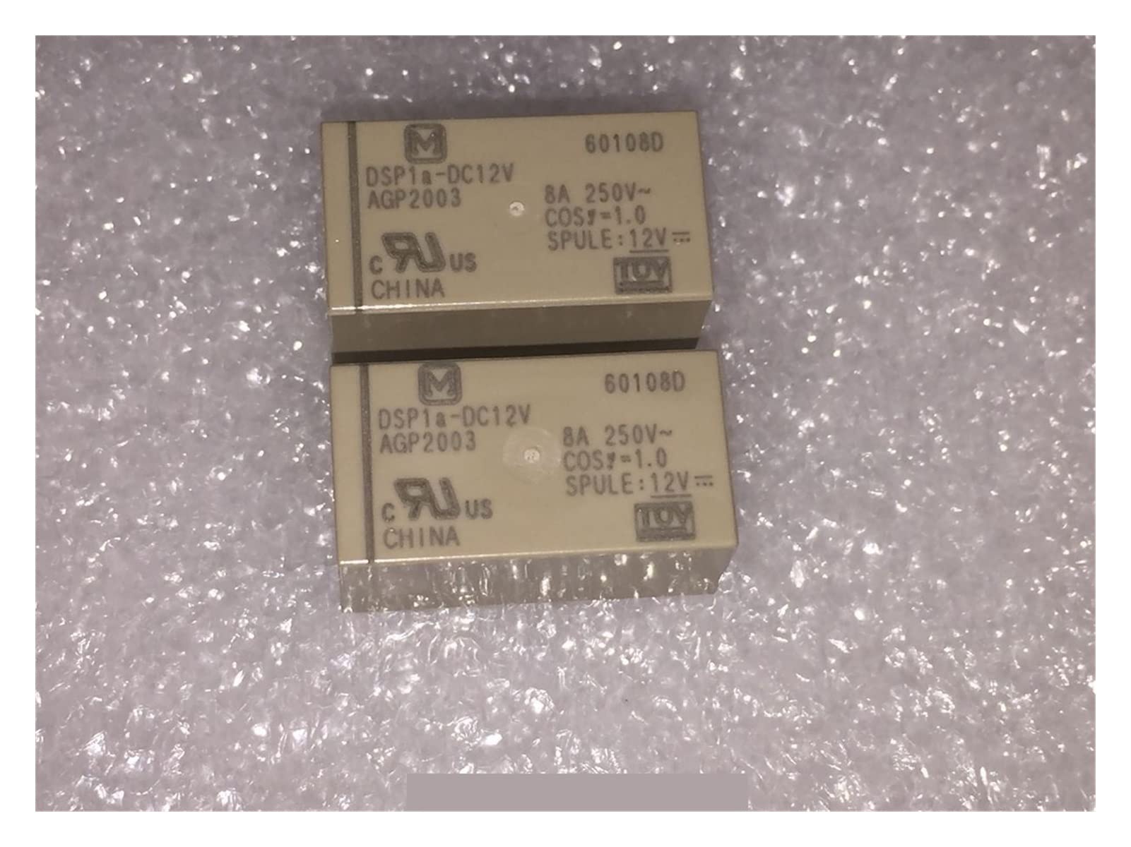 AQHYEBNSR Relay 10pcs DSP1A-12VDC DSP1A-DC12V AGP2003