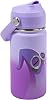 A FOR ADLEY Rainbow Ghost Water Bottles With Flip Top Straw and Lid. 12oz Insulated Stainless Steel Water Bottle With Matching Lid Purple