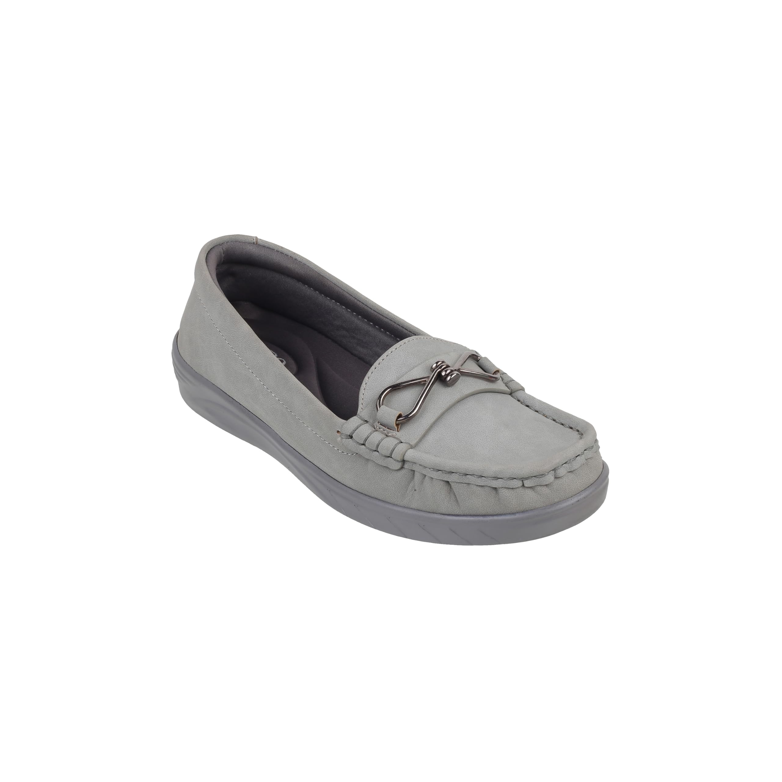 metro Women 's Light Grey Casual - Loafers-picture-38