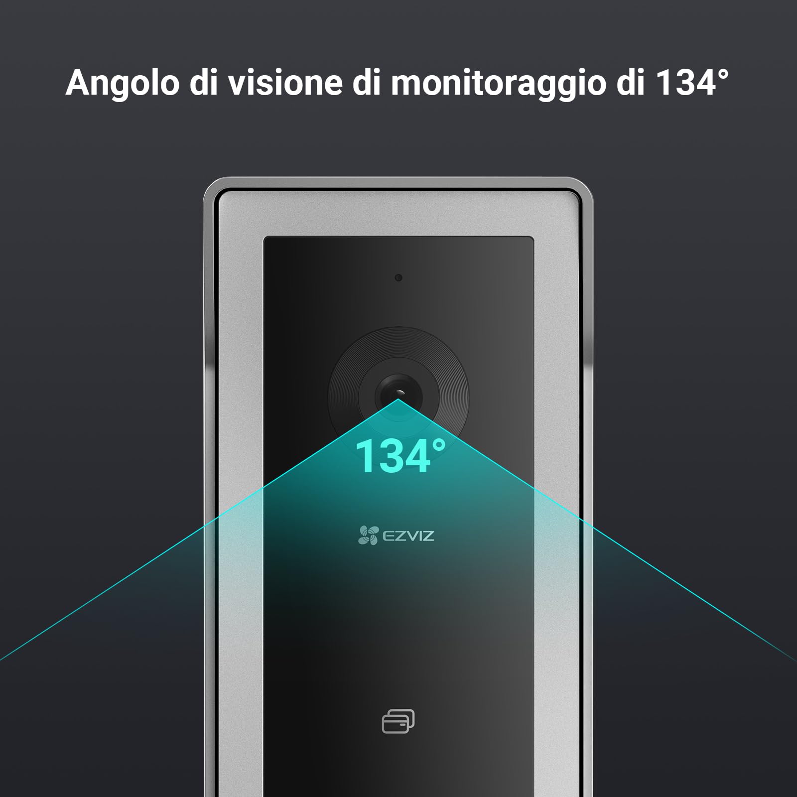 EZVIZ CP5 Videocitofono WiFi con Schermo Touch Screen a Colori da 7", Visione Notturna 1080p e Audio Bidirezionale, Citofono con Sblocco Remoto, Dual Band, Design Sottile