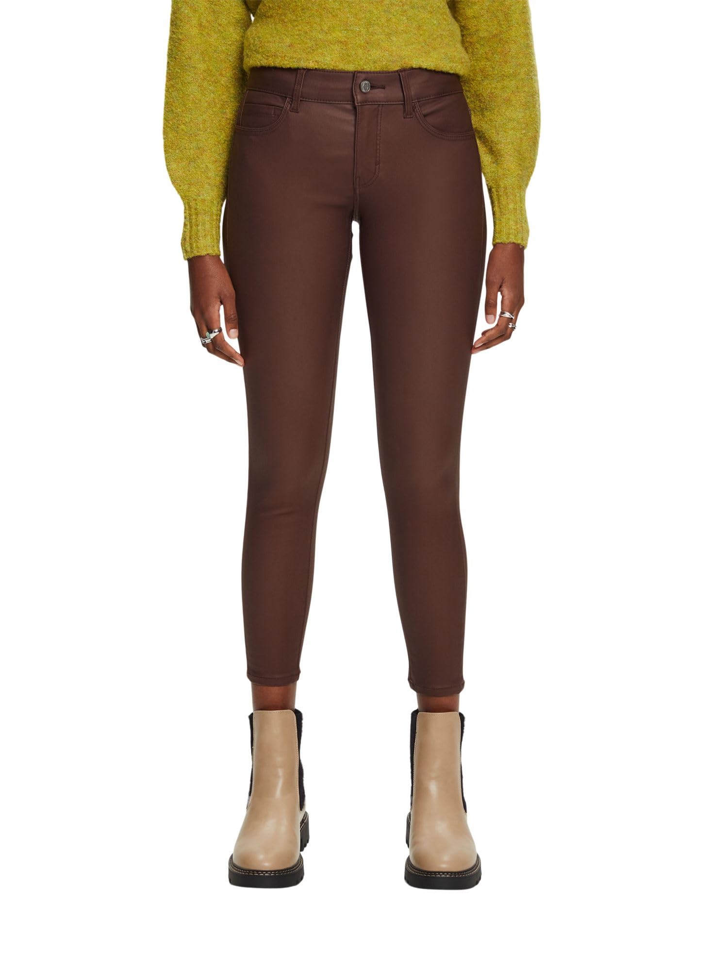 ESPRIT Women's Trousers, 210/Brown, 32W x 30L