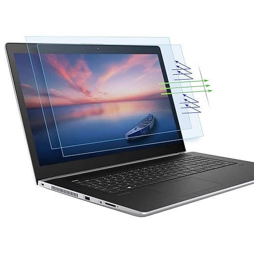 (2PCS Pack) 15.6 inch Laptop Screen Protector Blue Light Anti Glare Filter for HP Envy X360 15.6 inch/Pavilion 15.6/ProBook 15.6/EliteBook 15.6/OMEN 15, Eye Protection Computer Monitor Protector
