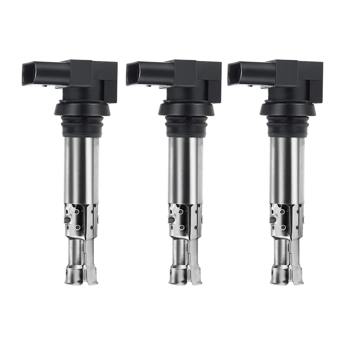 Frankberg 3x Bobinas de encendido Gasolina Compatible con Golf IV 1J1 1.4L Golf VI 5K1 1.4L Golf V 1K1 1.4L Polo 6C1 6R1 1.4L Polo 6C1 6R1 1.2L Replace# 36905715
