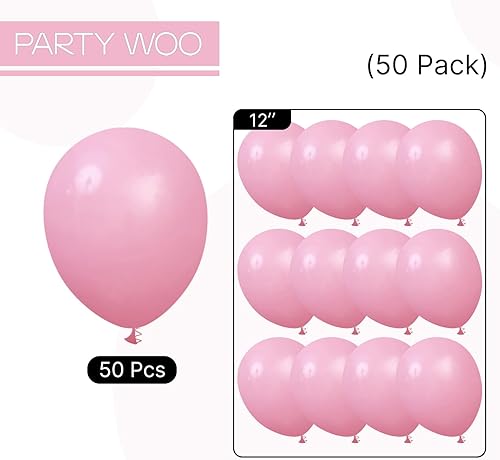 Vista 180 de PartyWoo Globos dorados metálicos, 50 globos metálicos dorados de 12 pulgadas, globos dorados para guirnalda de globos o arco de globos como