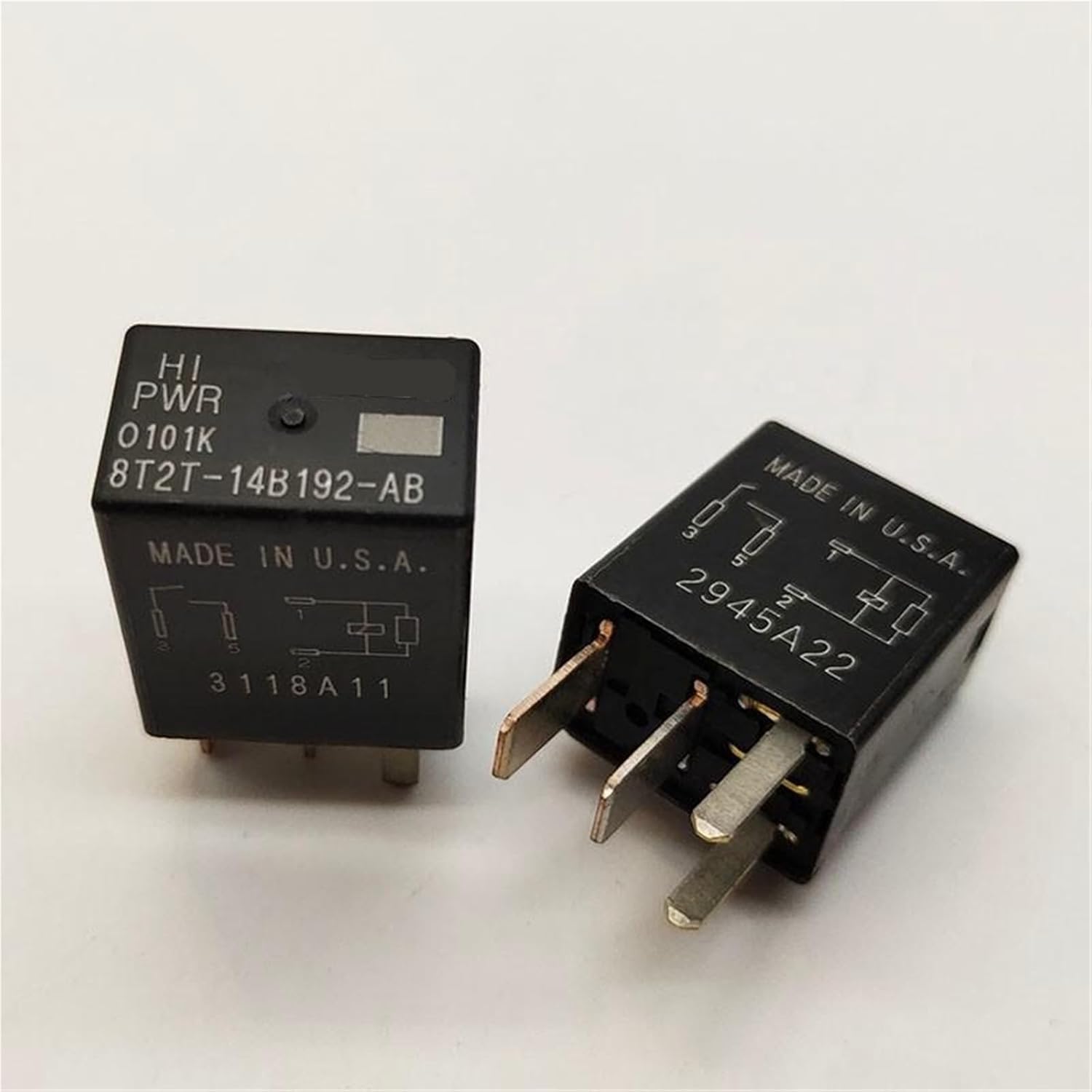 1pcs Automobile Relay 8T2T-14B192-AA 8T2T-14B192-AB 8T2T-14B192-BA 8T2T 14B192 AA 4PIN 5PIN Air Conditioning Horn Relay(8T2T-14B192-BA 5PIN)