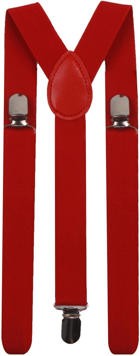 Sunny Ocean Mens Adjustable Elastic Y Shap Suspenders with Strong Clips
