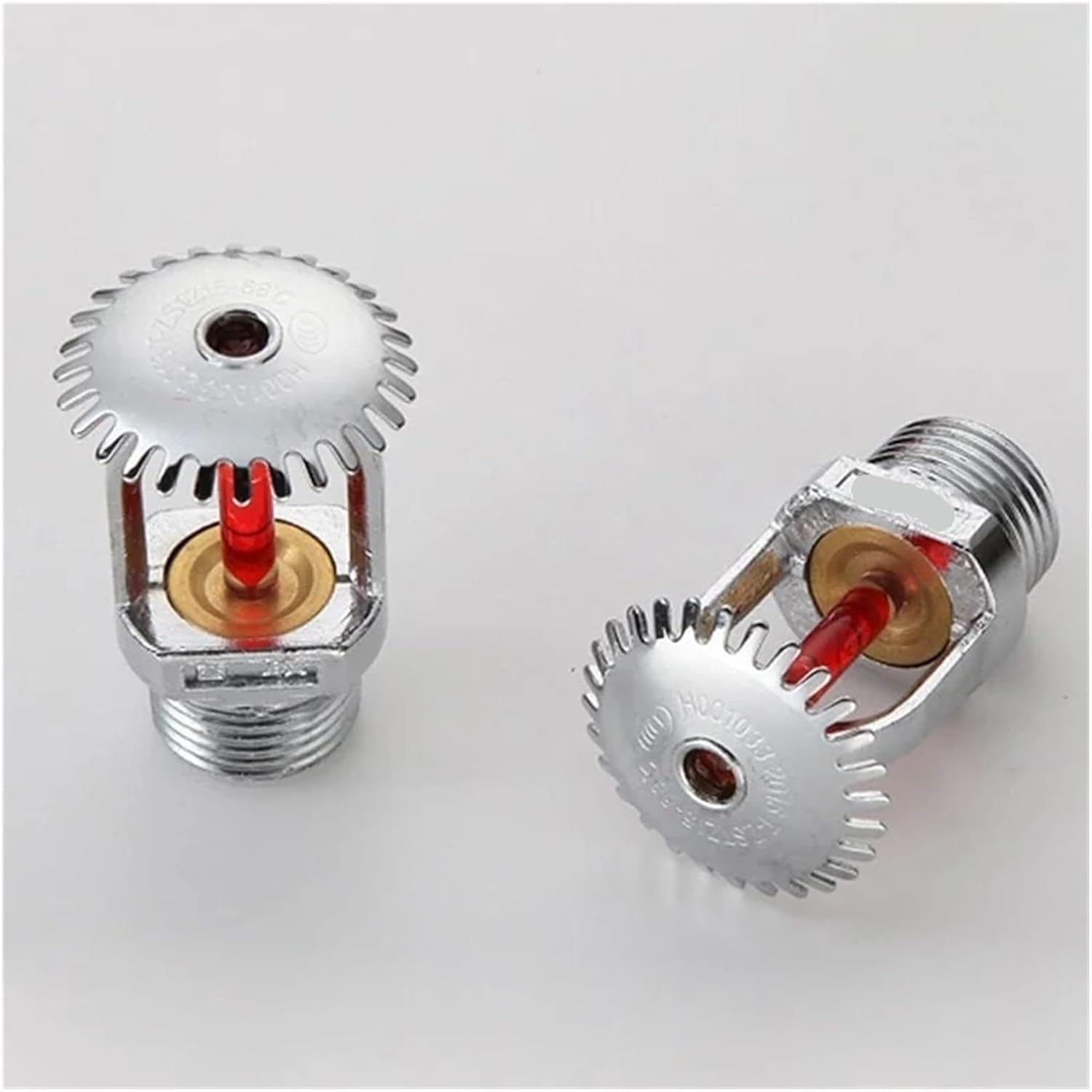 5Pcs 155℉/68℃ Fire Sprinkler Heads - 1/2" NPT Upright Water Spray-Up Design