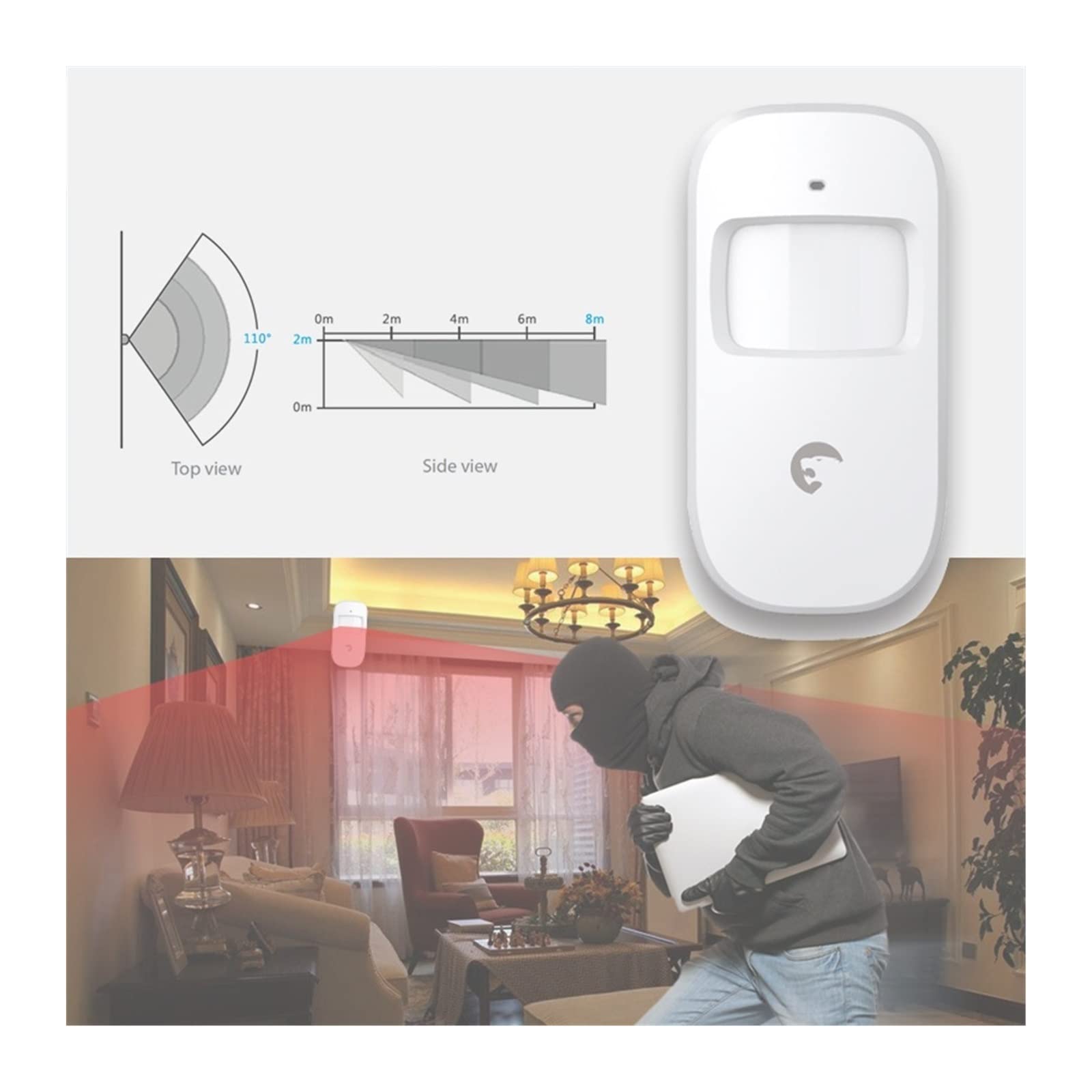 Alarmy domowe, S4 Plus Tuya Smart Control Wi -Fi/GSM Bezpieczeństwo 7pcs drzwi/czujnik okna domowy SMS System alarmowy dom domowy bezpieczeństwo domu