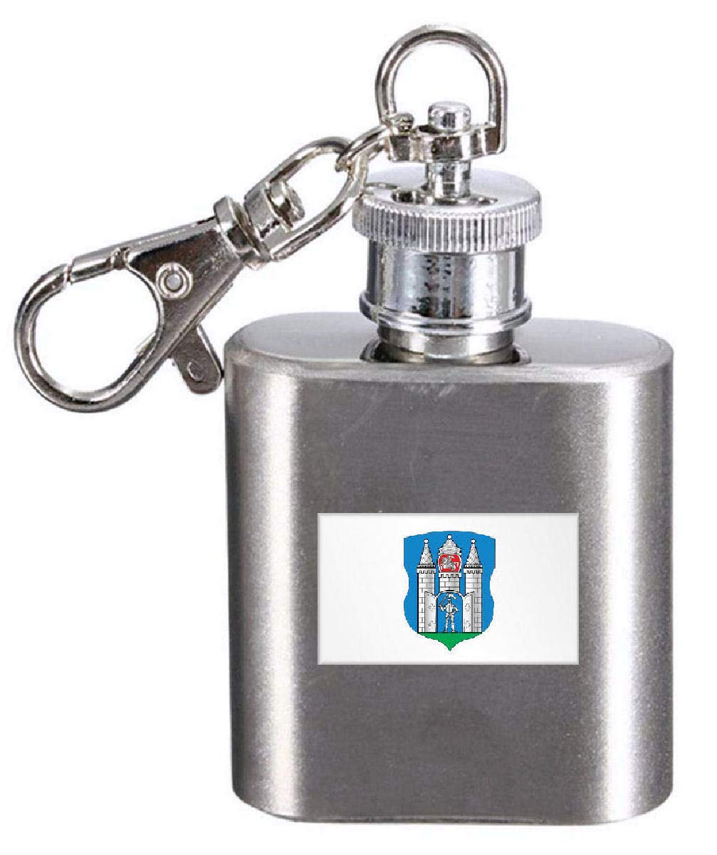 Flasque porte-clés Biélorussie Mogilev un cadeau gravé unique