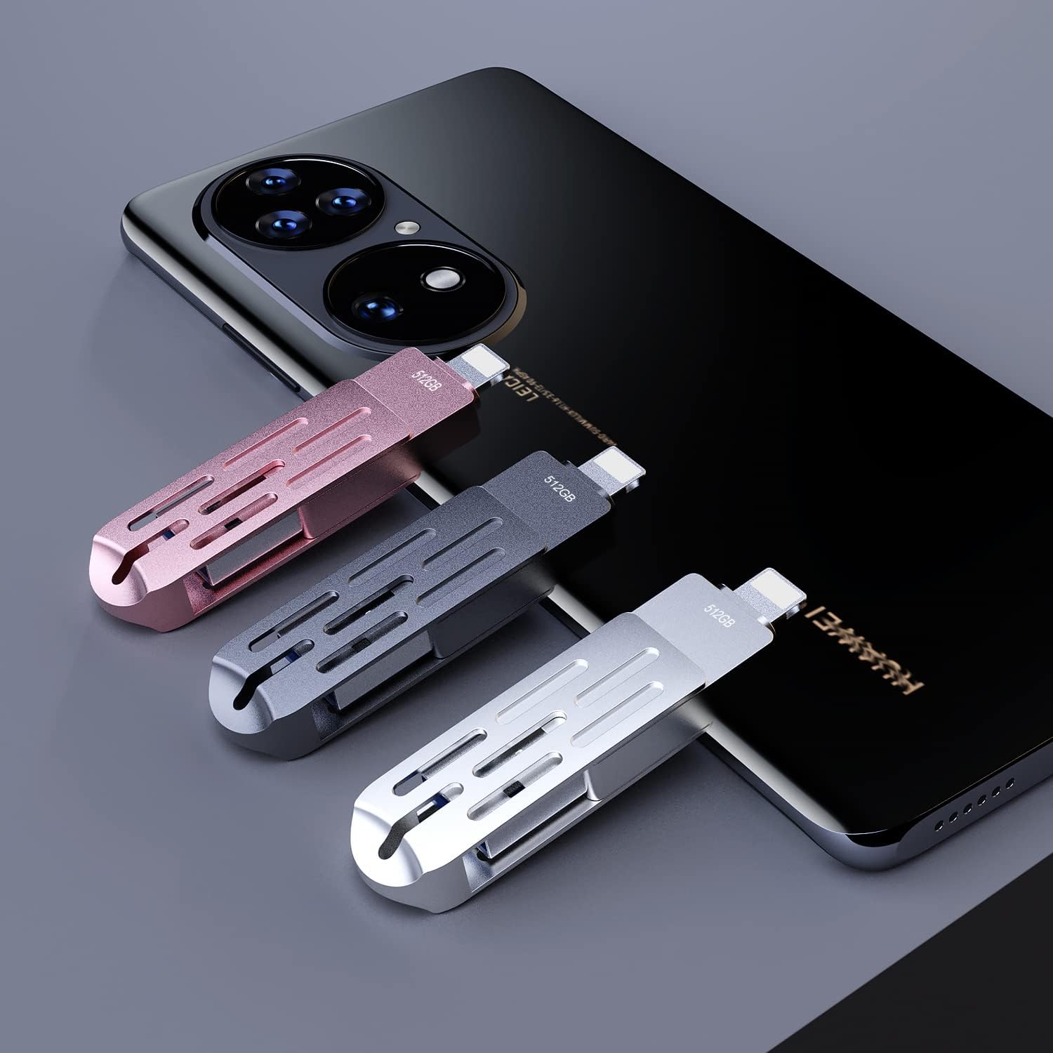 Unidad de pulgar USB de 512 GB para iPhone Flash Drive Photo Stick