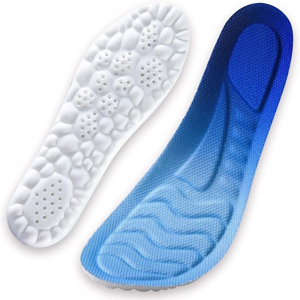 Norelie Comfy Sole Insoles for Bunions, Cloud Technology Memory Foam, Plantar Fasciitis, Arch Support Insoles for Flat Feet,Feet Pain,Plantar Fasciitis (EU 37-38 UK 4-5.5)