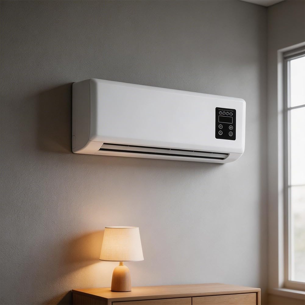 Ventilador de aire acondicionado montado en la pared 2 en 1 para refrigeración y calefacción con control climático eficiente de energía (estándar de la UE)