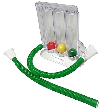 3 Ball Respirometer for breathing exercise for lung strengthening and other breathing ailments