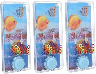 SUPVOX 3 Piezas Anillo de Agua de Juguete Juguetes educativos Juego de Lanzamiento para favores de la Fiesta de los Juguetes para la Piscina el plastico Azul