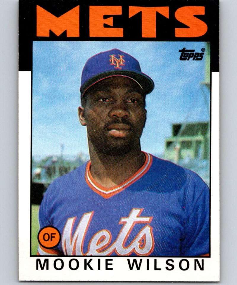 Amazon.com: 1986 Topps Baseball #315 Mookie Wilson New York Mets